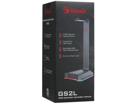 Игровые наушники проводные A4Tech Bloody GS2L подставка для наушников черный